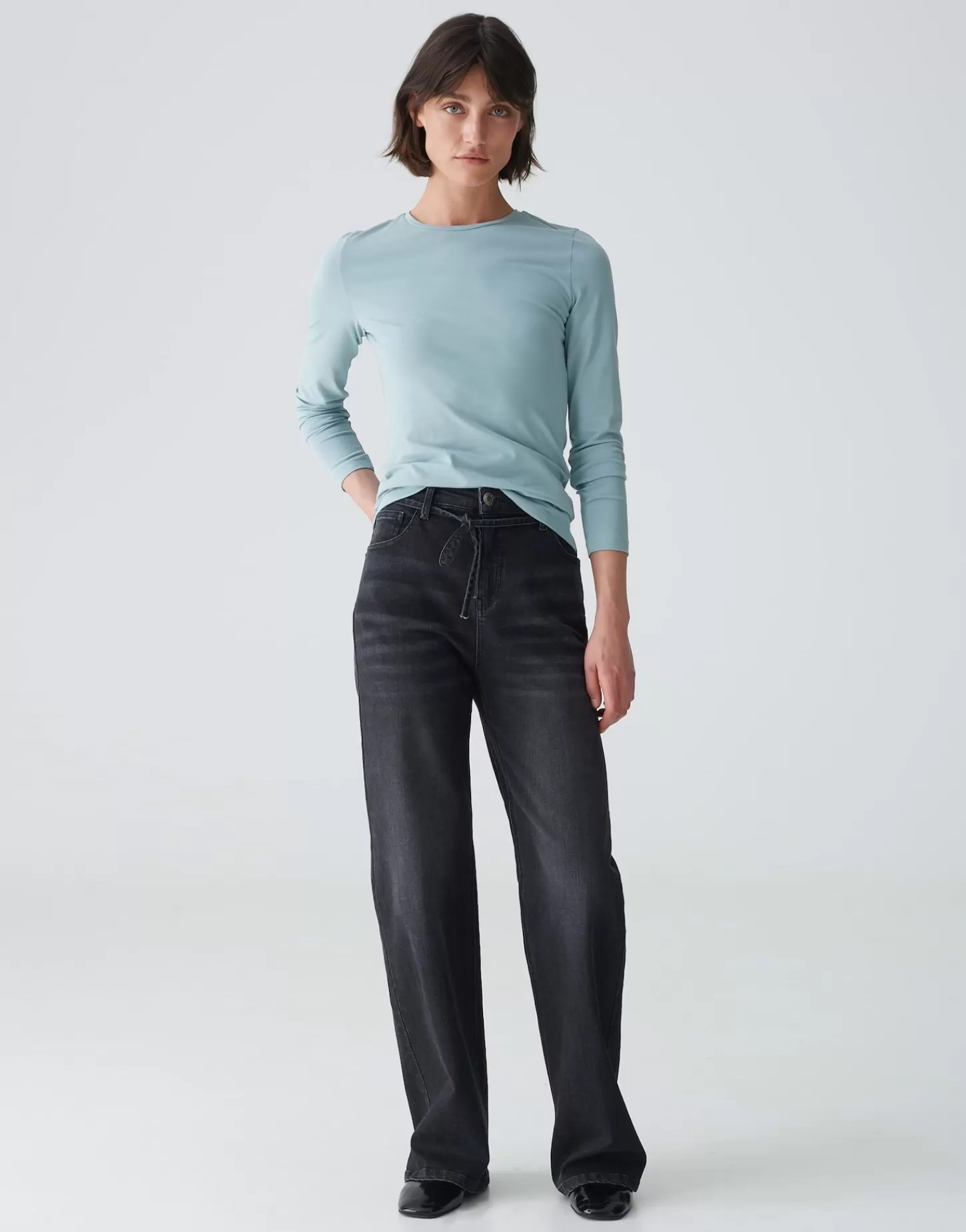 DAMES OPUS Basic Shirt Smilla Blauw Online Bestellen