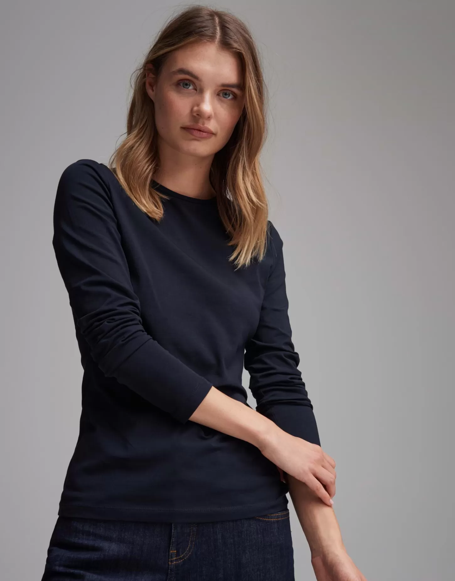 DAMES OPUS Basic Shirt Smilla Blauw Online Bestellen