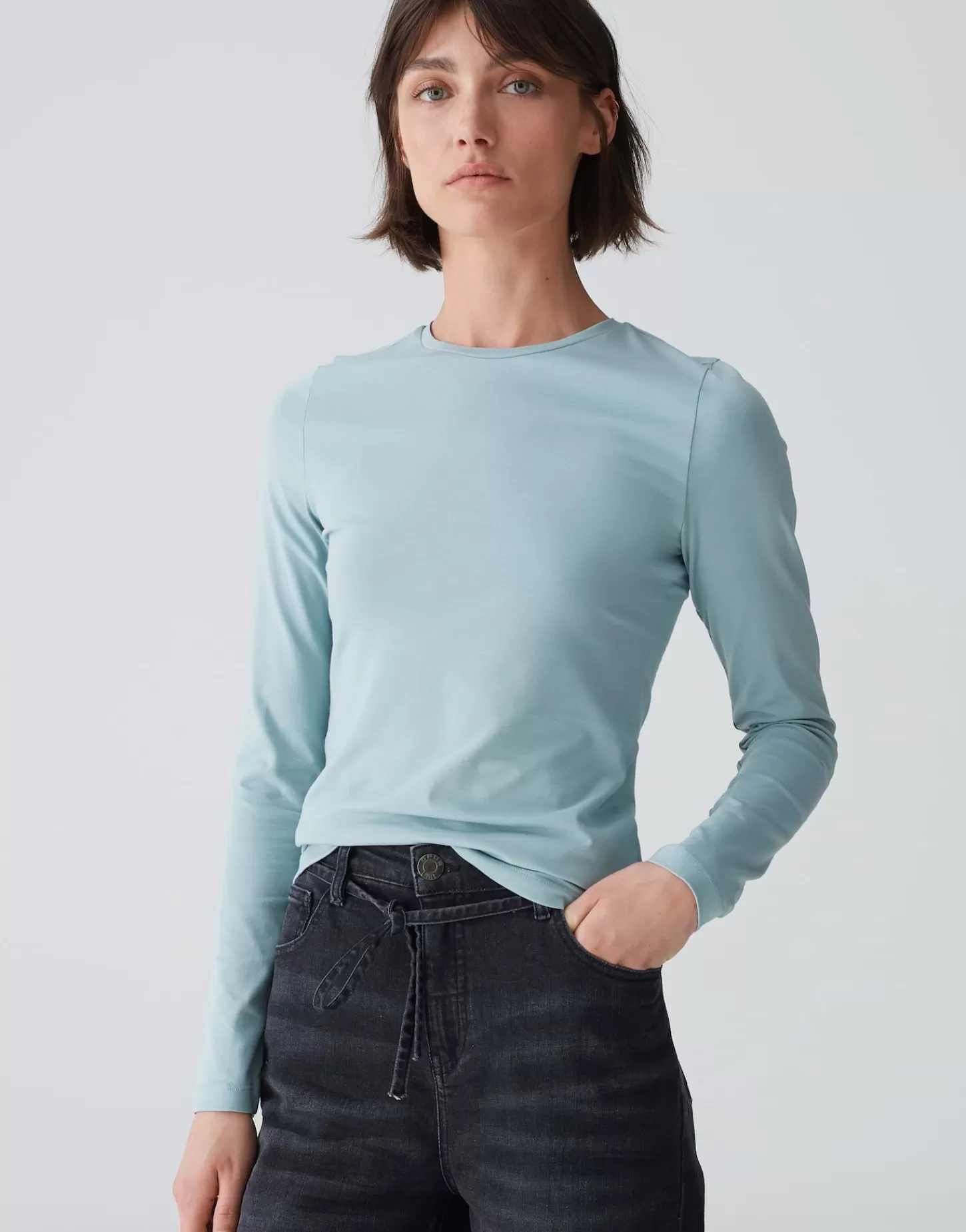 DAMES OPUS Basic Shirt Smilla Blauw Online Bestellen