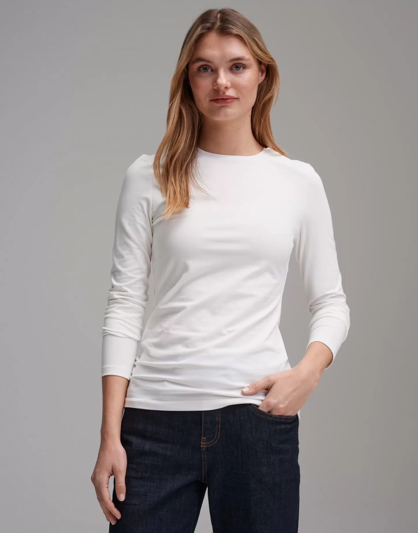 DAMES OPUS Basic Shirt Smilla Wit Online Bestellen