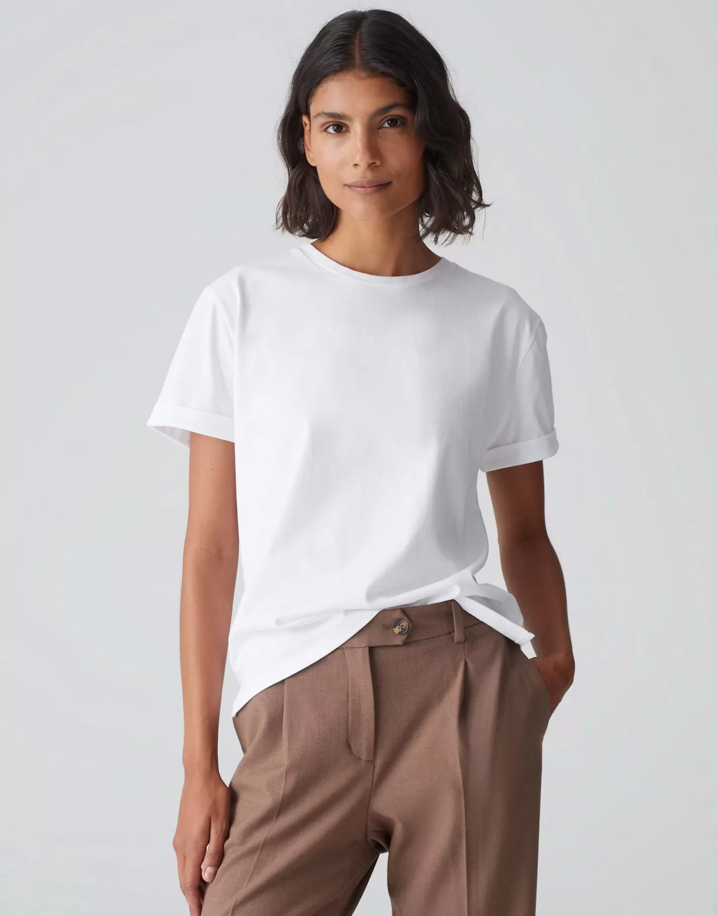 DAMES OPUS Basic Shirt Sonzi Wit Online Bestellen