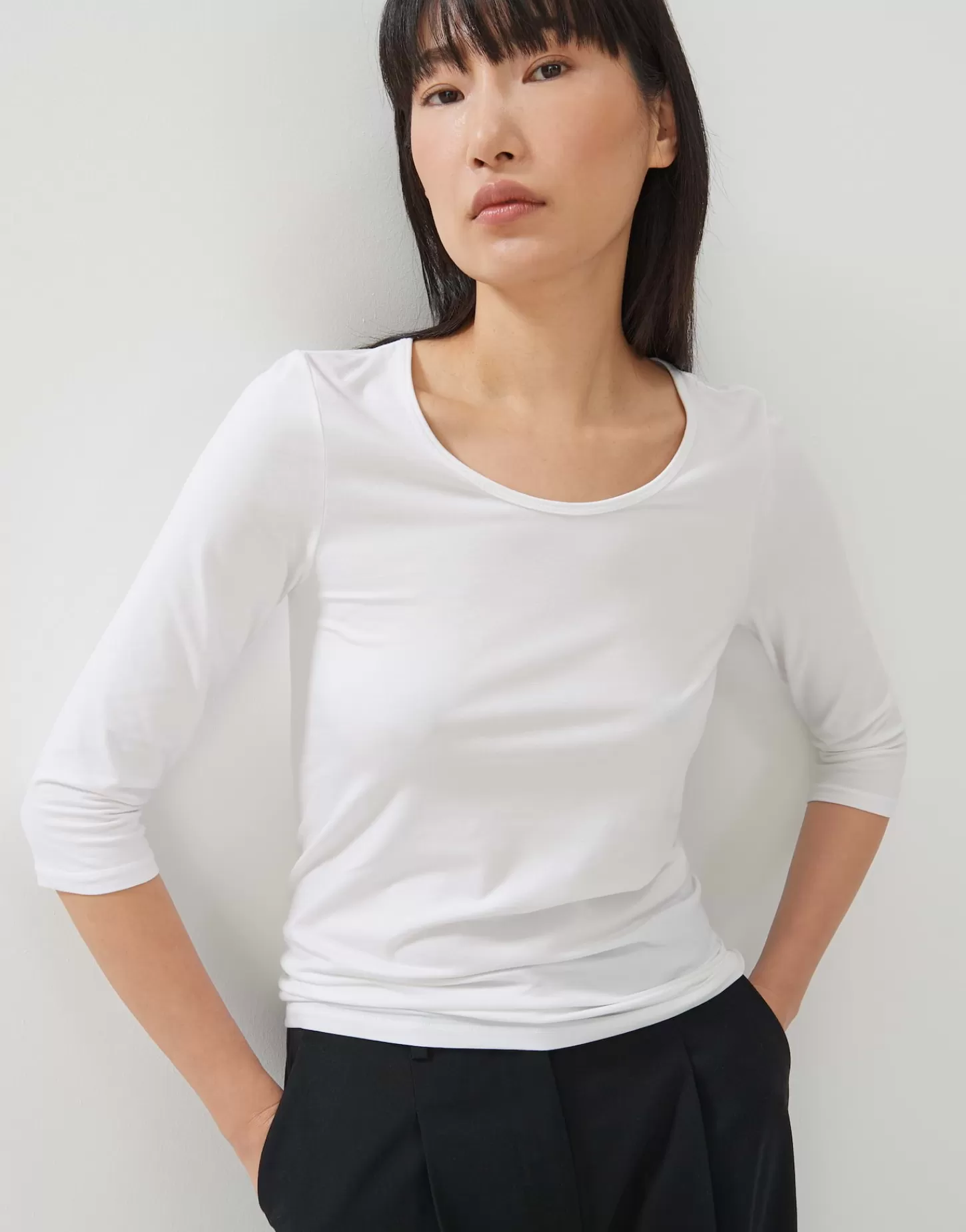 DAMES OPUS Basicshirt Kain Wit Online Bestellen