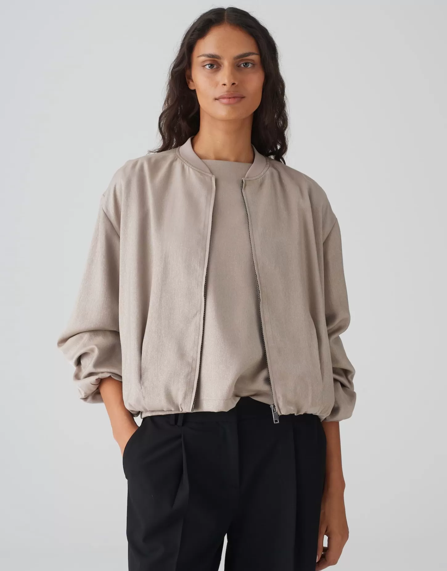 DAMES OPUS Bomber Jaletta Bruin Online Bestellen