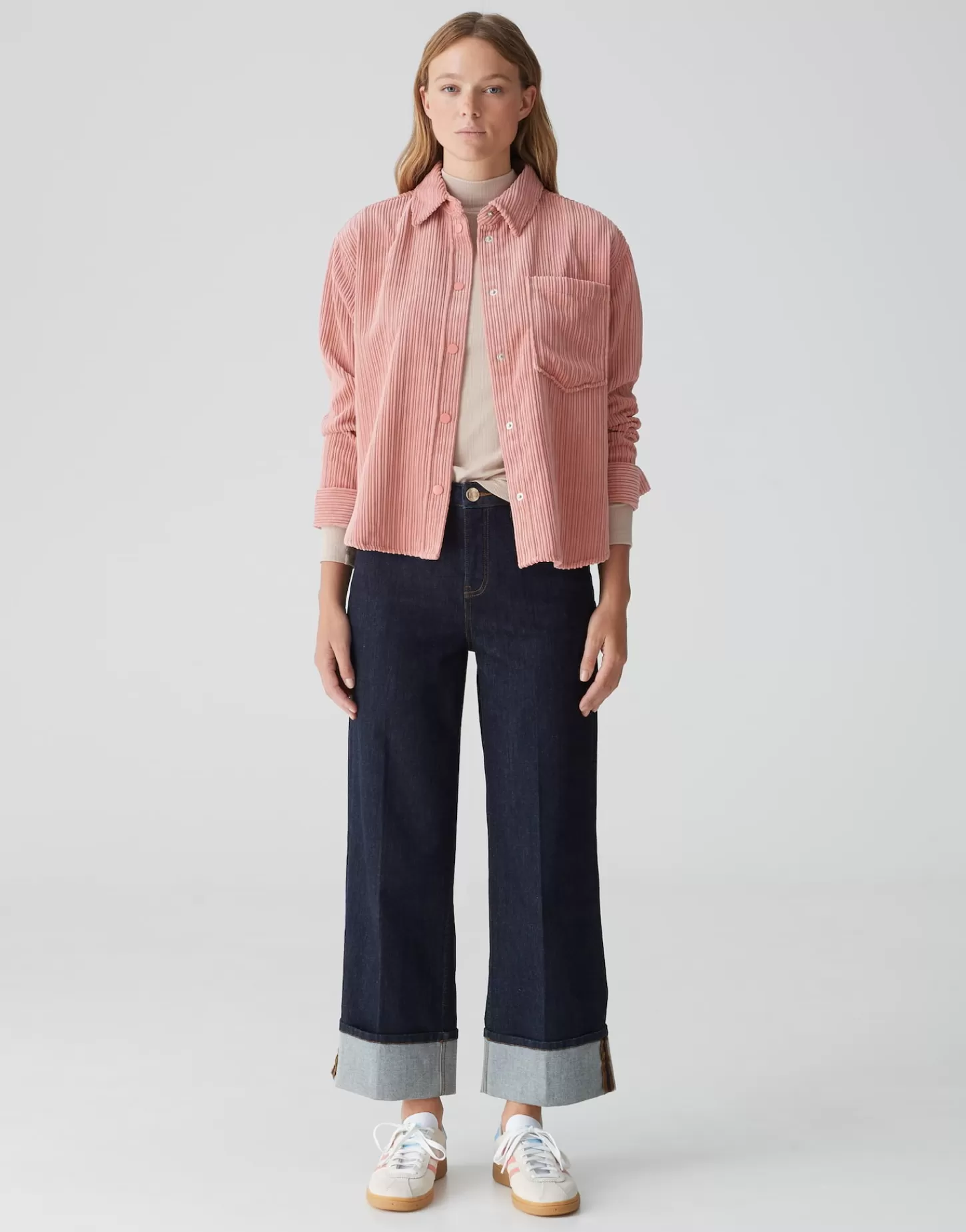 DAMES OPUS Corduroy Bloes Fanki Roze Online Bestellen