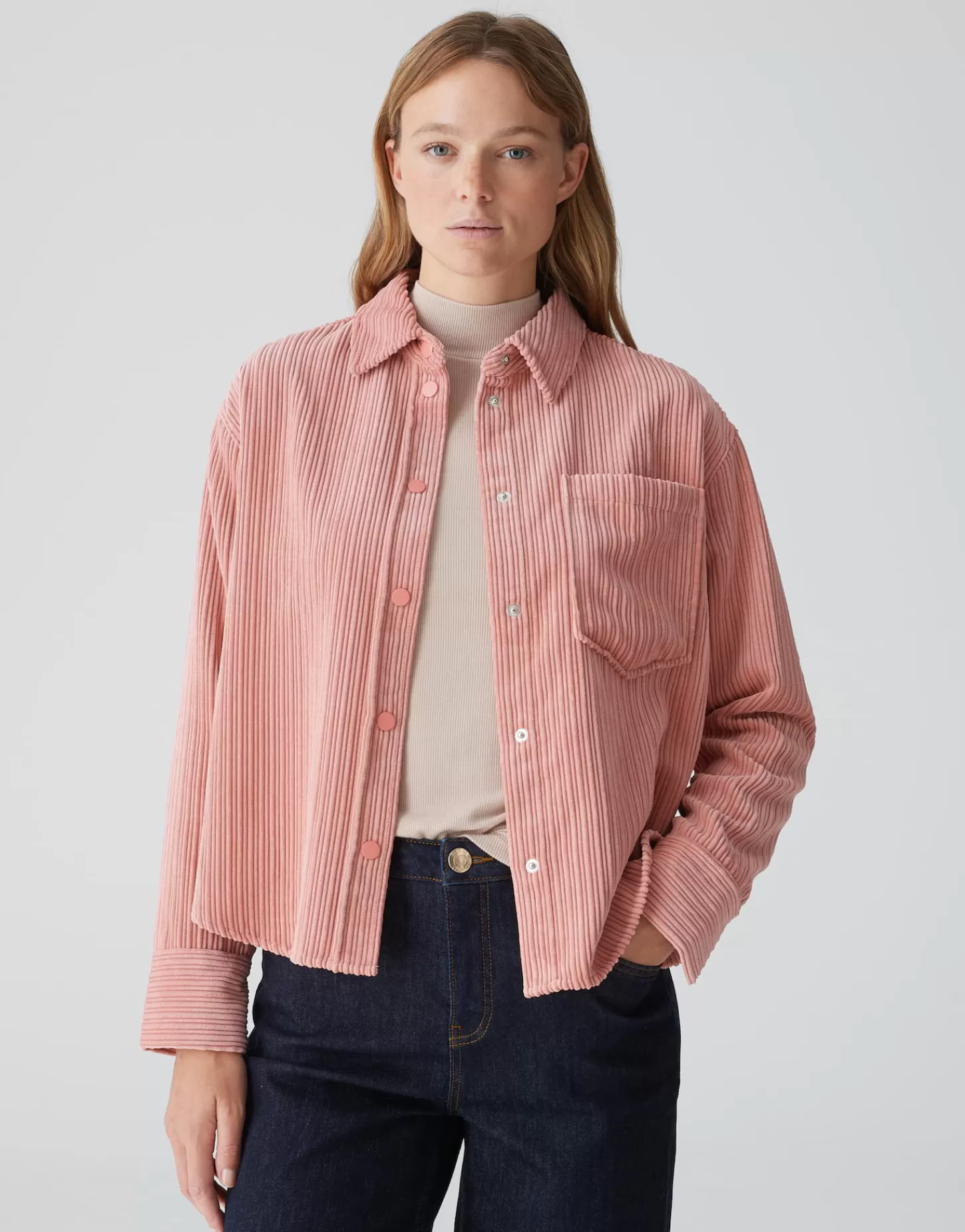 DAMES OPUS Corduroy Bloes Fanki Roze Online Bestellen