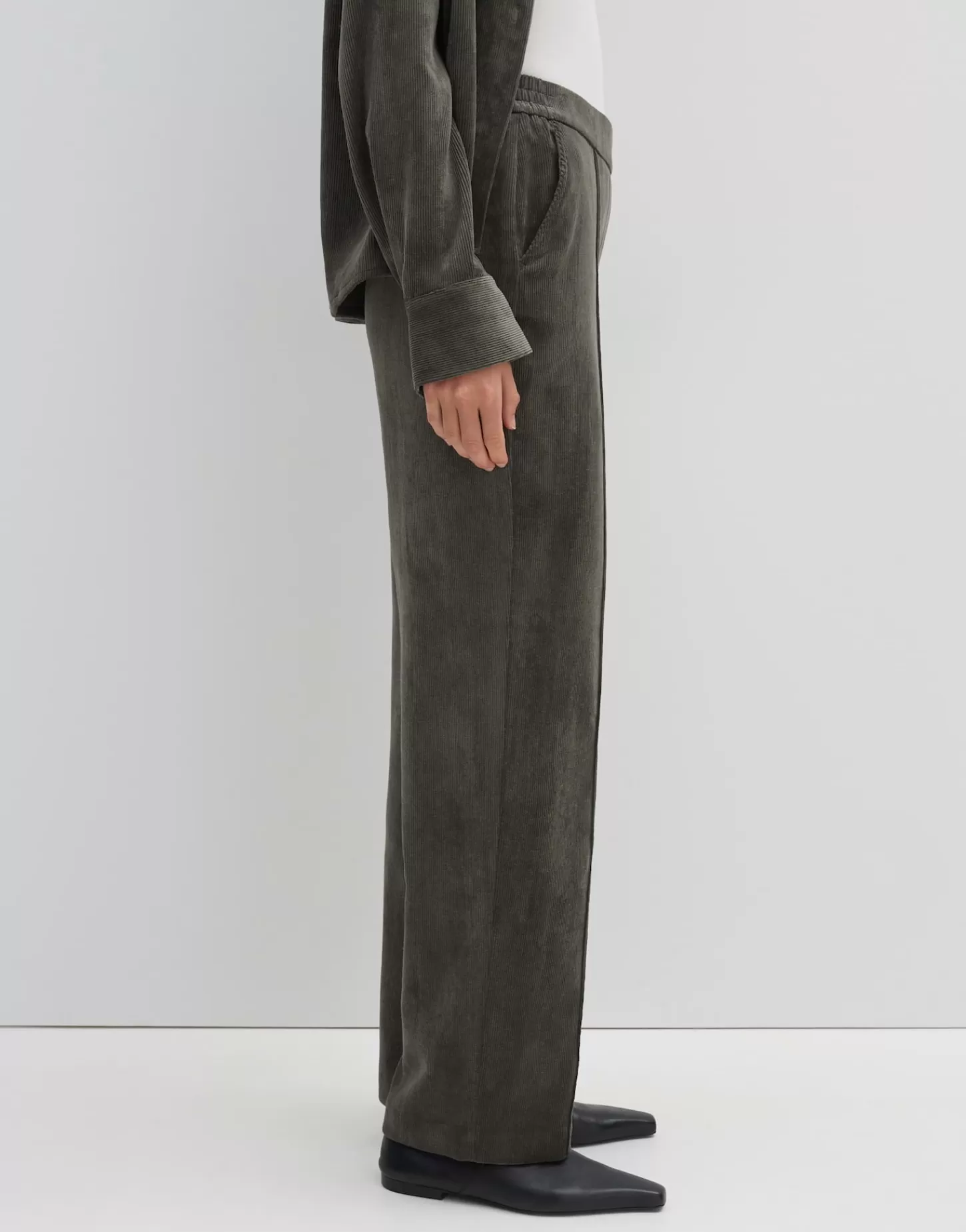 DAMES OPUS Corduroy Broek Cenya Corduroy Groen Online Bestellen