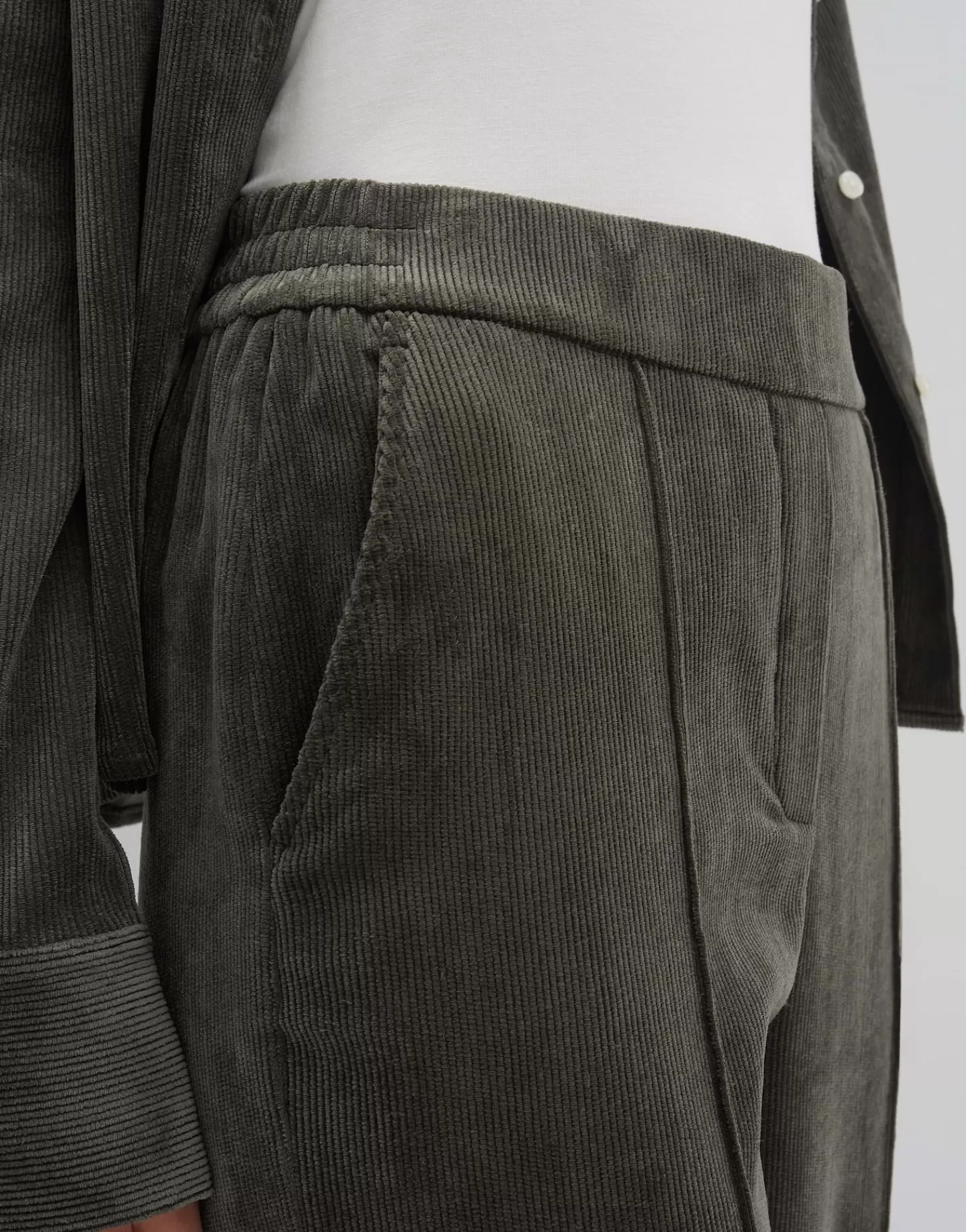 DAMES OPUS Corduroy Broek Cenya Corduroy Groen Online Bestellen