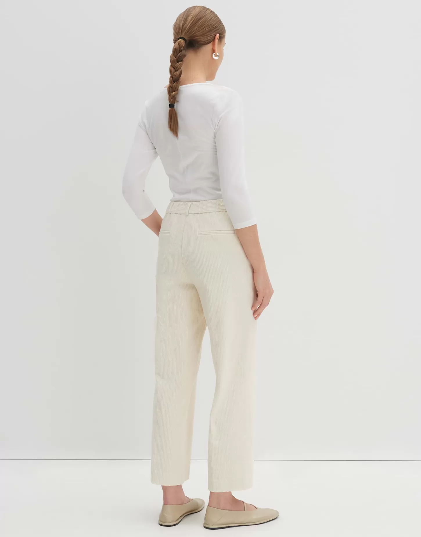 DAMES OPUS Corduroy Broek Cisilia Corduroy Wit Online Bestellen
