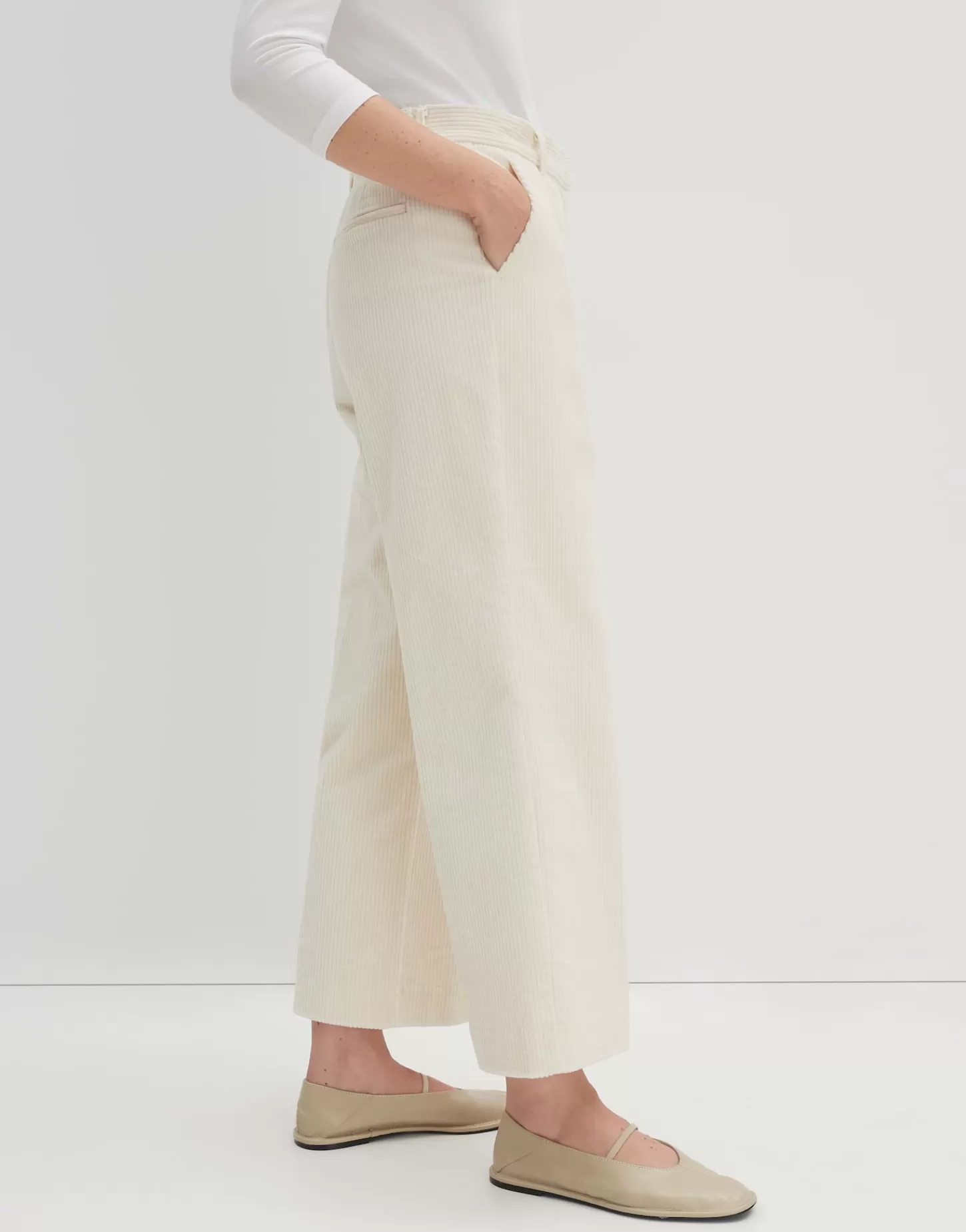 DAMES OPUS Corduroy Broek Cisilia Corduroy Wit Online Bestellen