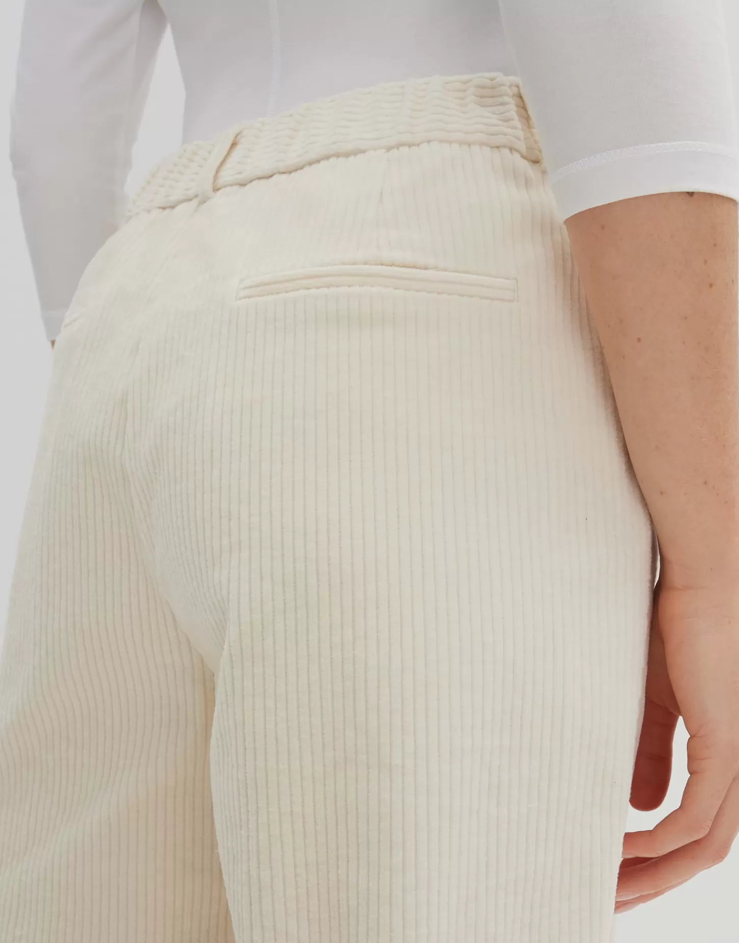 DAMES OPUS Corduroy Broek Cisilia Corduroy Wit Online Bestellen
