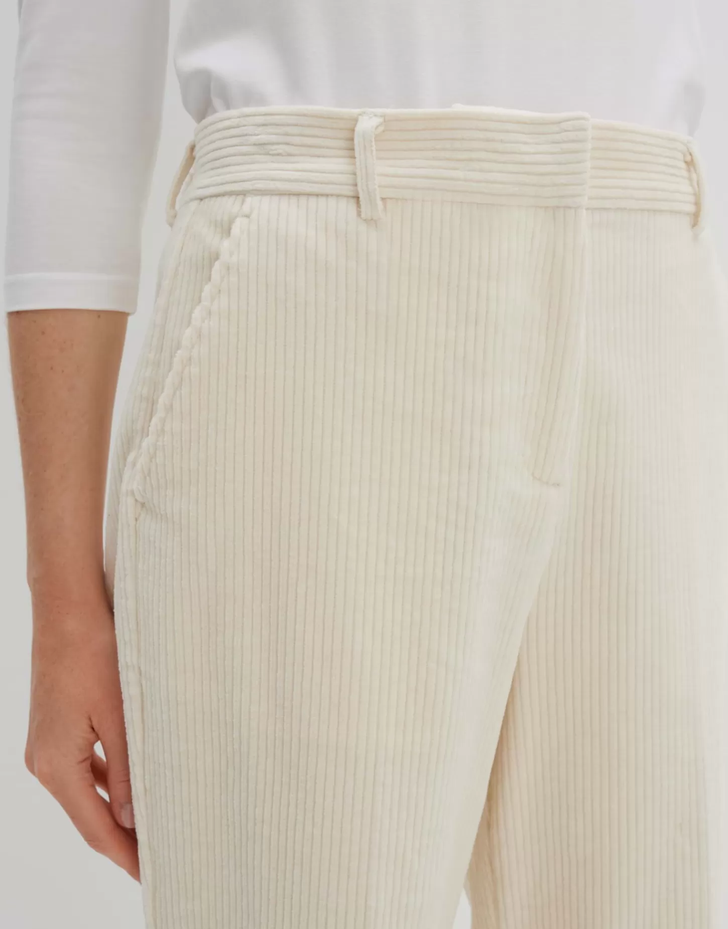 DAMES OPUS Corduroy Broek Cisilia Corduroy Wit Online Bestellen
