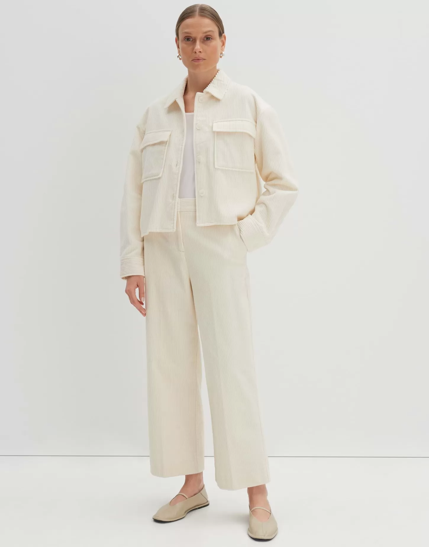 DAMES OPUS Corduroy Broek Cisilia Corduroy Wit Online Bestellen