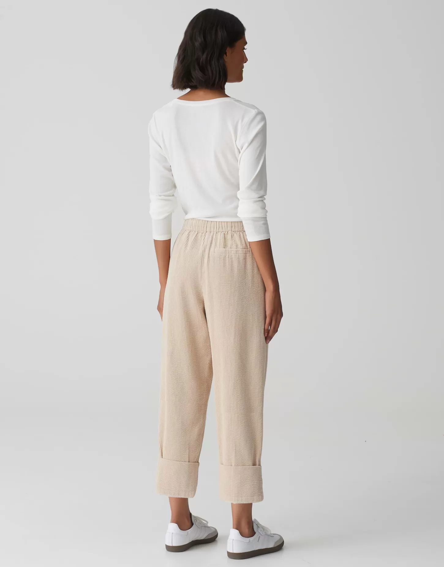 DAMES OPUS Corduroy Broek Malpi Cargo Beige Online Bestellen
