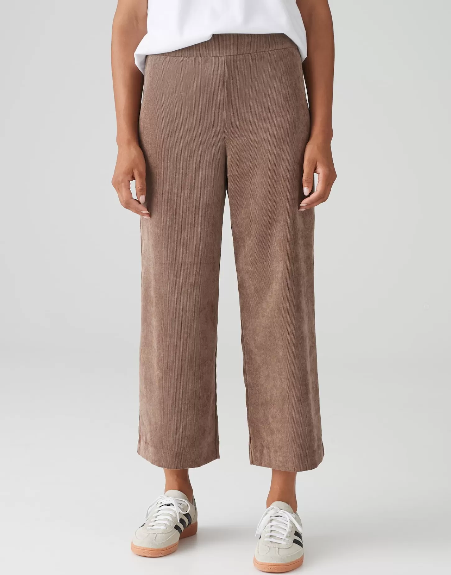 DAMES OPUS Corduroy Broek Misha Babycord Bruin Online Bestellen