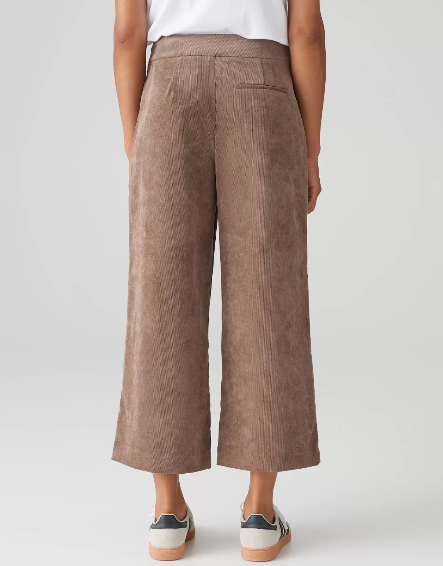 DAMES OPUS Corduroy Broek Misha Babycord Bruin Online Bestellen