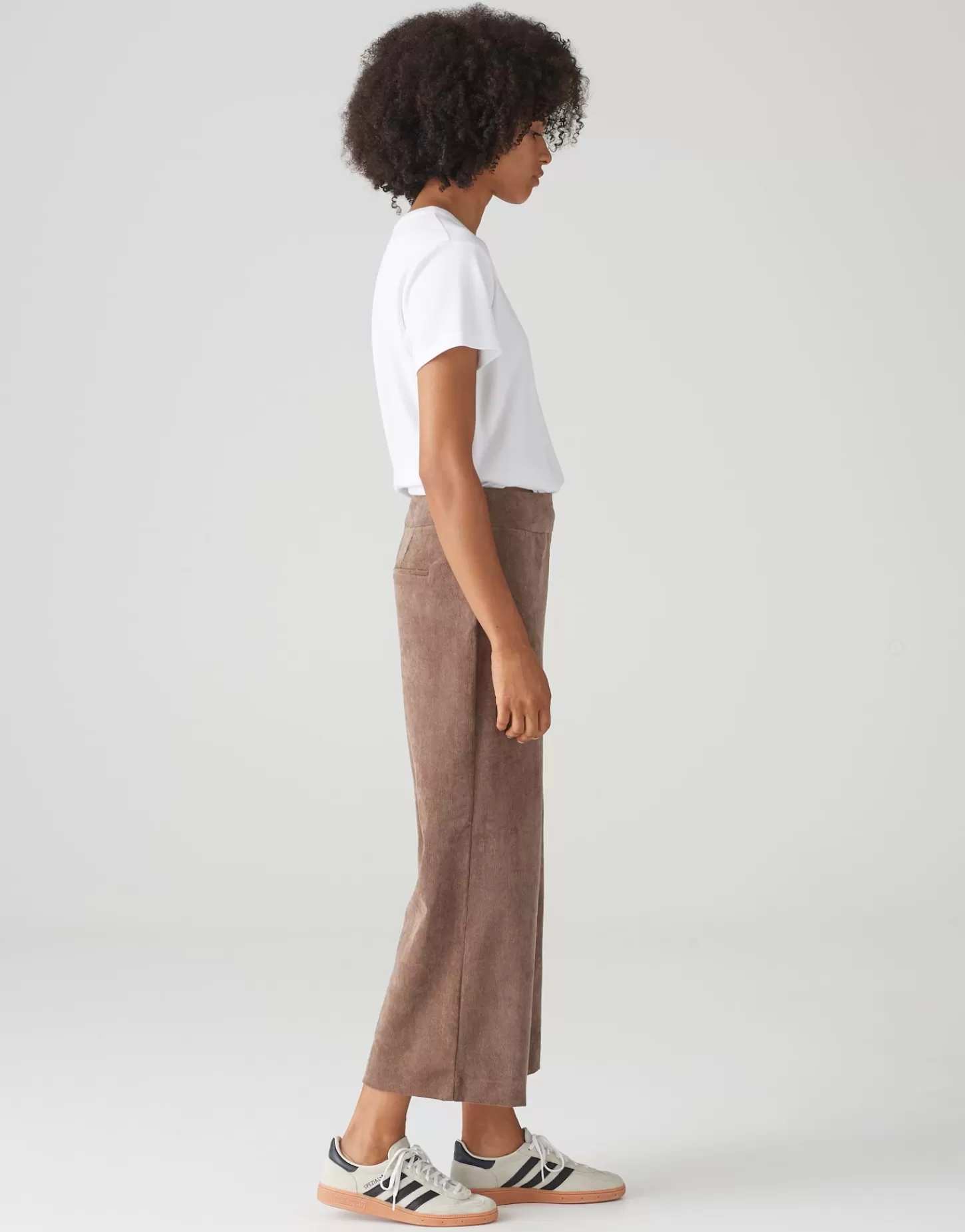 DAMES OPUS Corduroy Broek Misha Babycord Bruin Online Bestellen