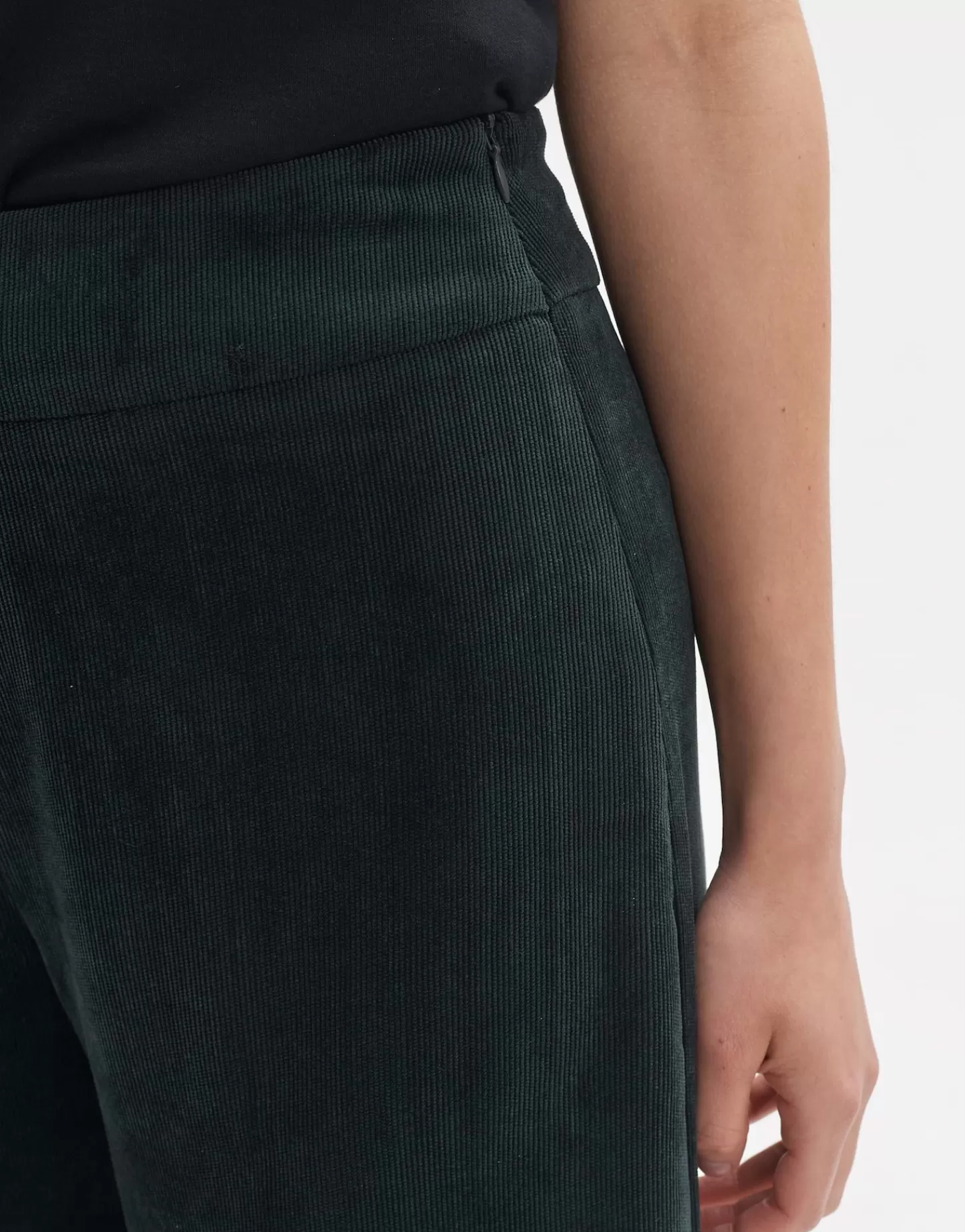 DAMES OPUS Corduroy Broek Misha Babycord Groen Online Bestellen