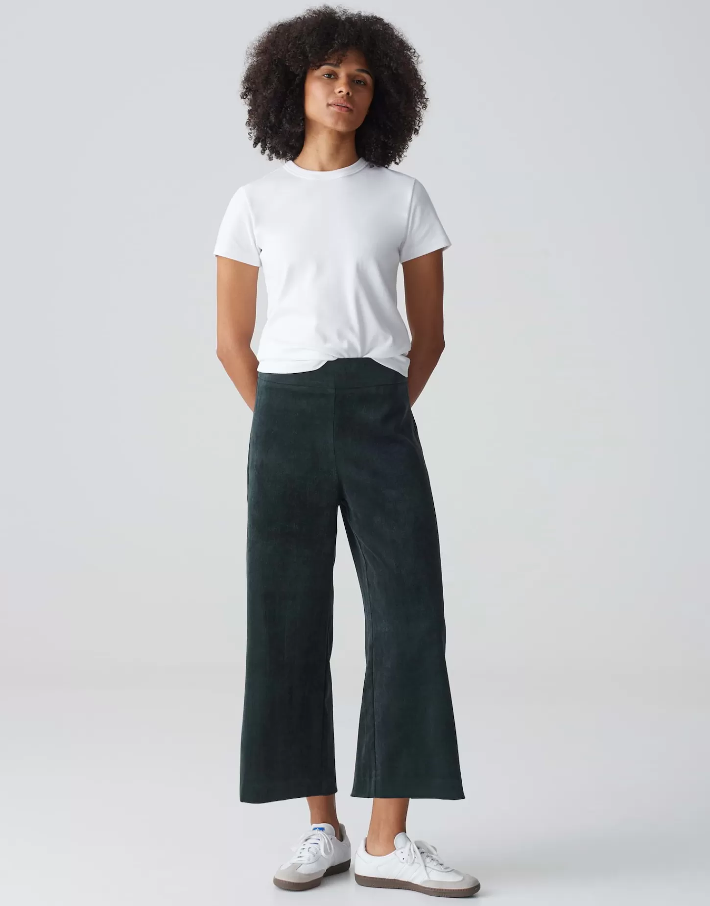 DAMES OPUS Corduroy Broek Misha Babycord Groen Online Bestellen