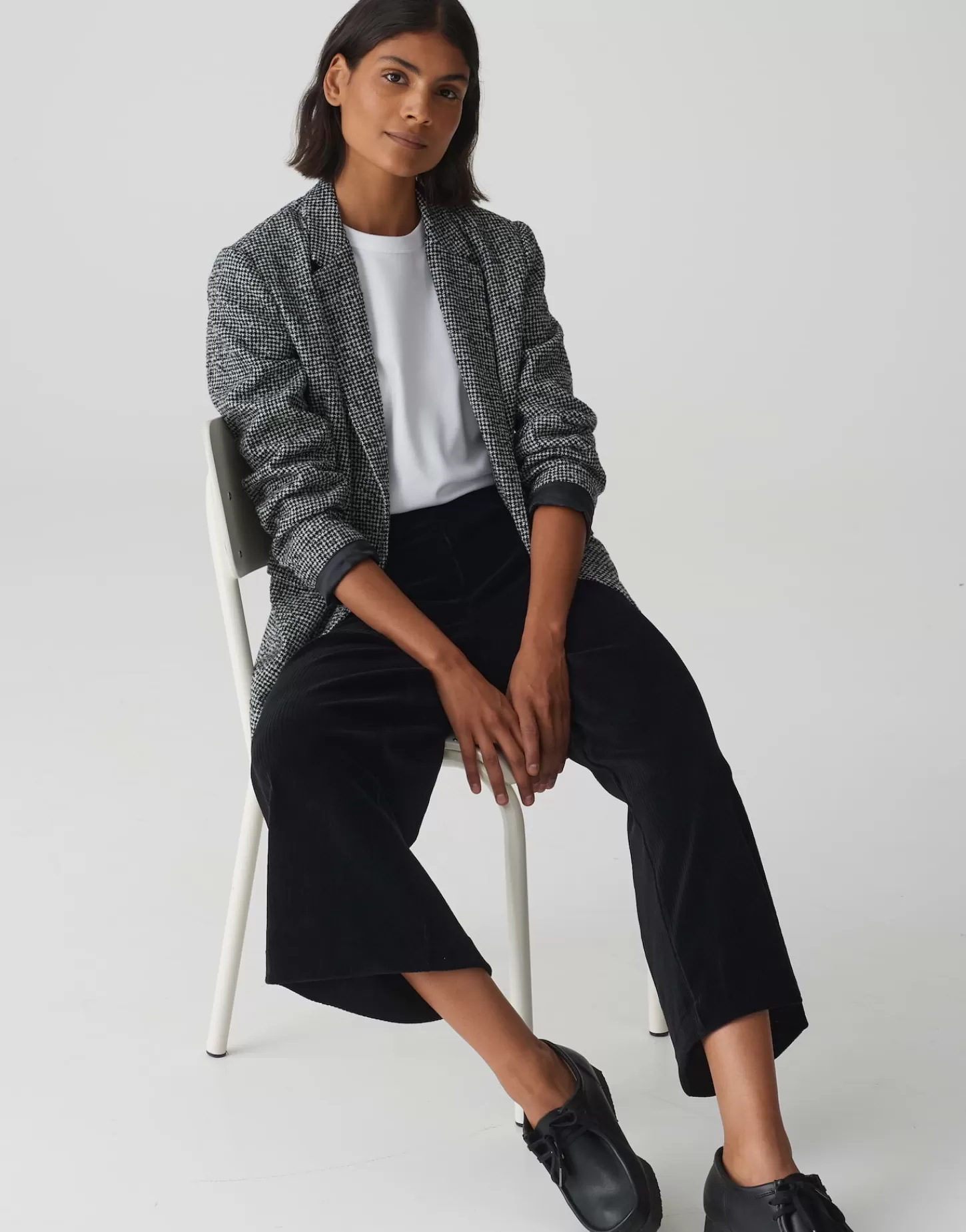DAMES OPUS Corduroy Broek Misha Corduroy Zwart Online Bestellen