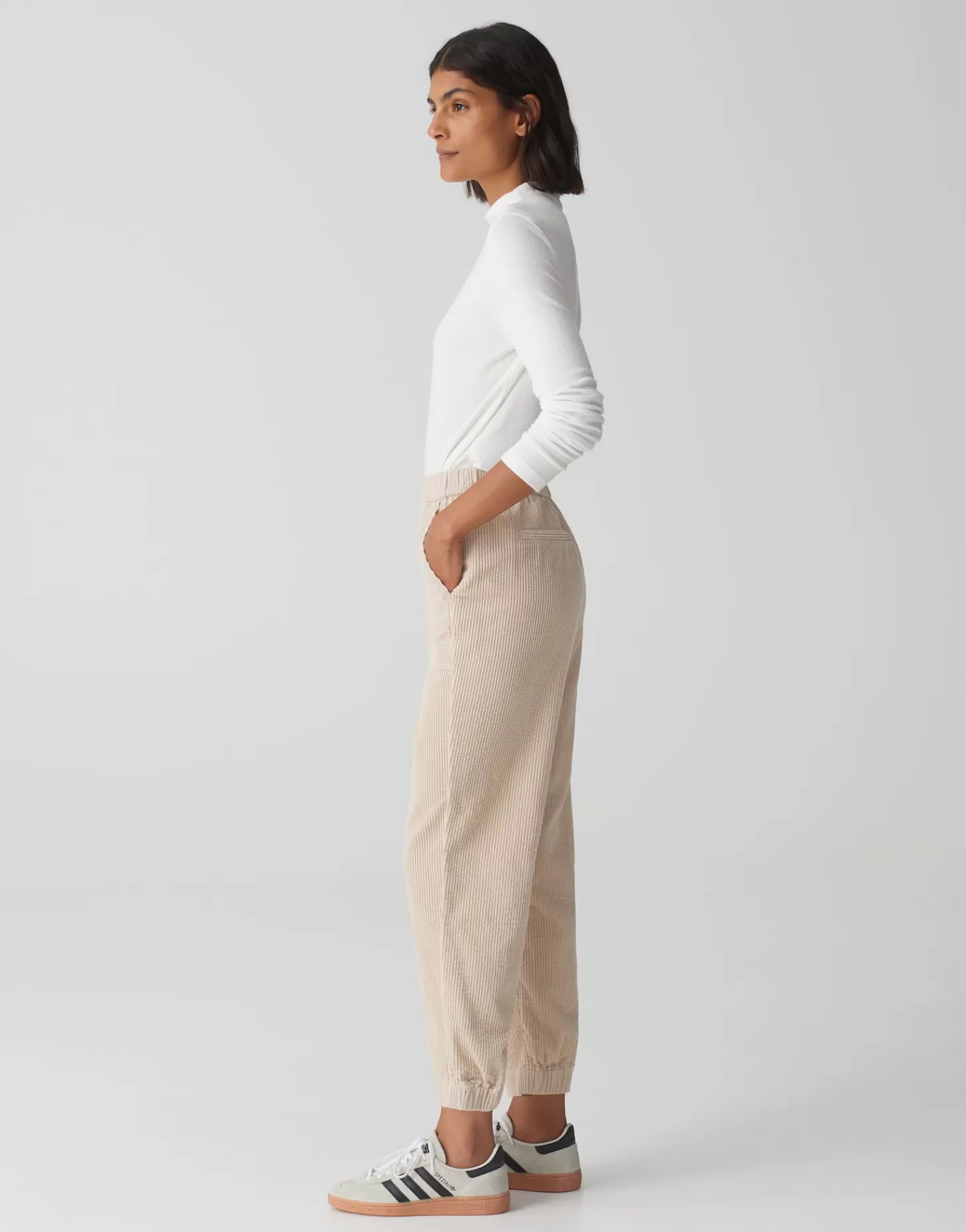 DAMES OPUS Corduroy Broek Myha Corduroy Beige Online Bestellen