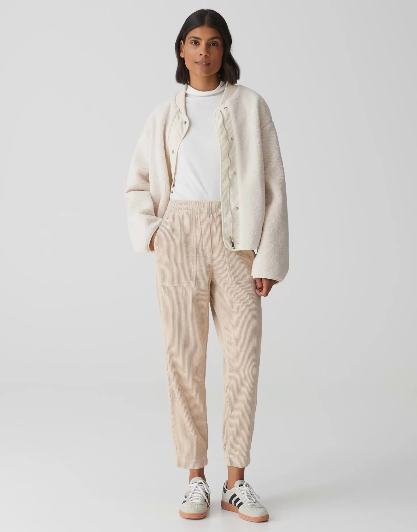 DAMES OPUS Corduroy Broek Myha Corduroy Beige Online Bestellen