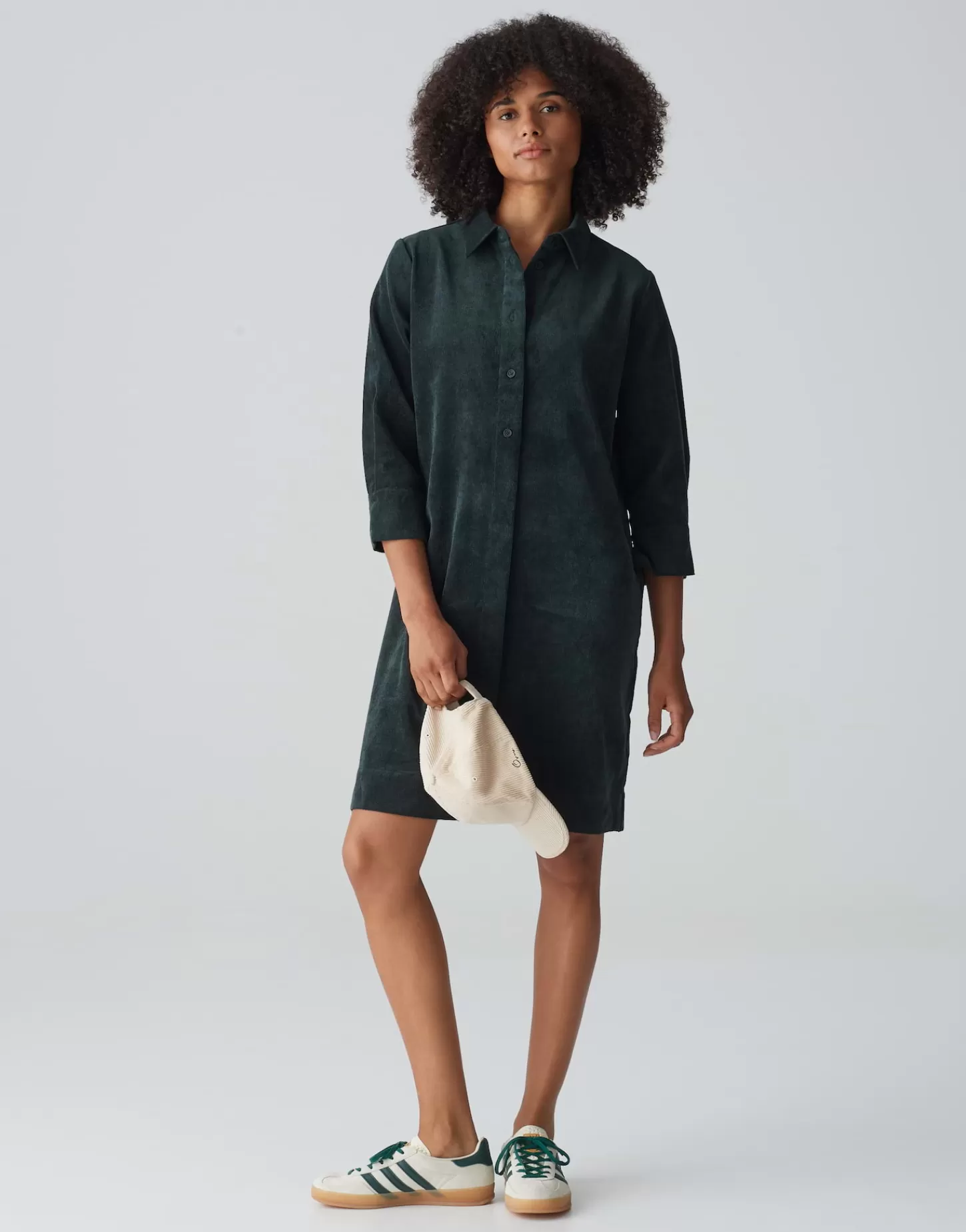 DAMES OPUS Corduroy Jurk Wedelia Groen Online Bestellen