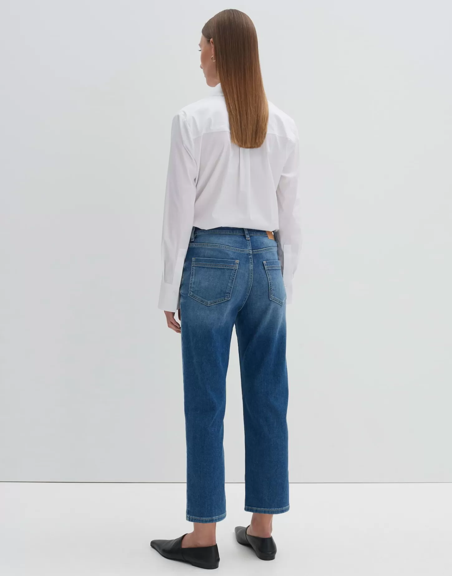 DAMES OPUS Cropped Relaxed Jeans Corah Iconic Blauw Online Bestellen