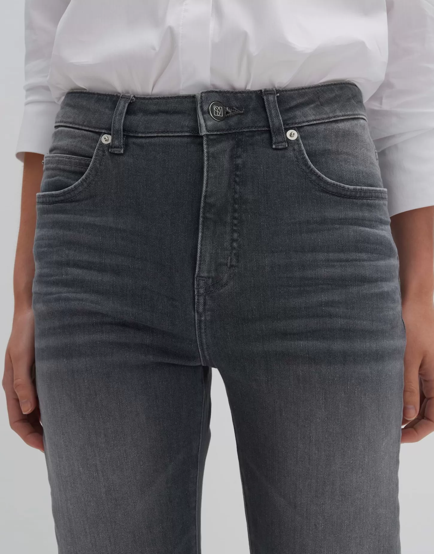 DAMES OPUS Cropped Relaxed Jeans Corah Iconic Grijs Online Bestellen
