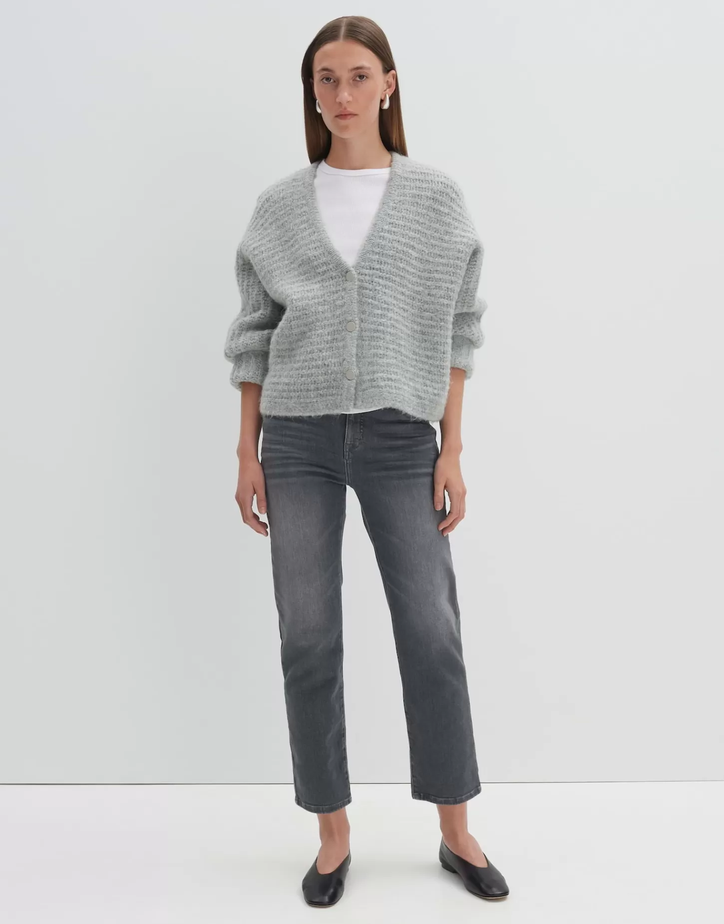 DAMES OPUS Cropped Relaxed Jeans Corah Iconic Grijs Online Bestellen