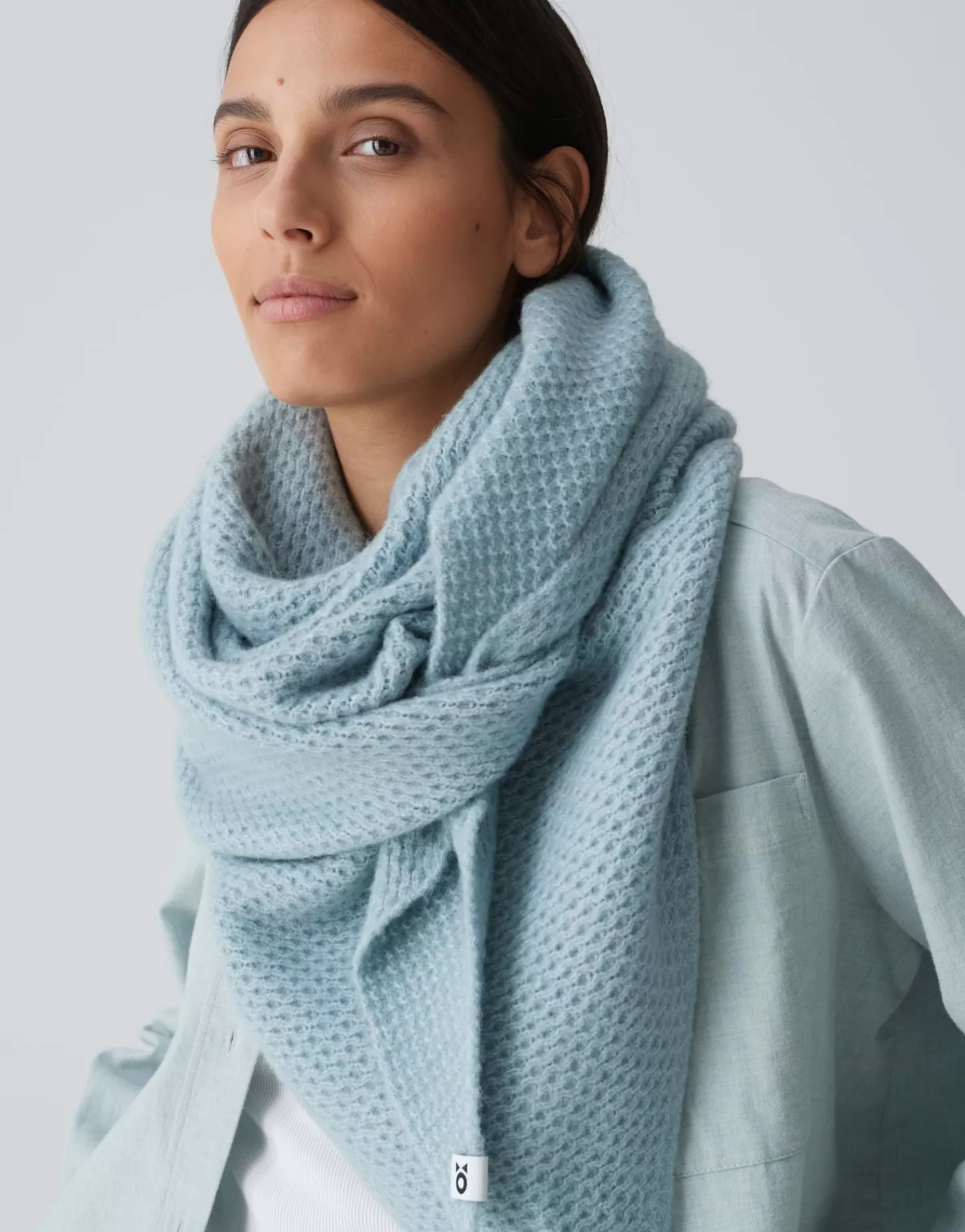 DAMES OPUS Doek Afraasi Scarf Blauw Online Bestellen