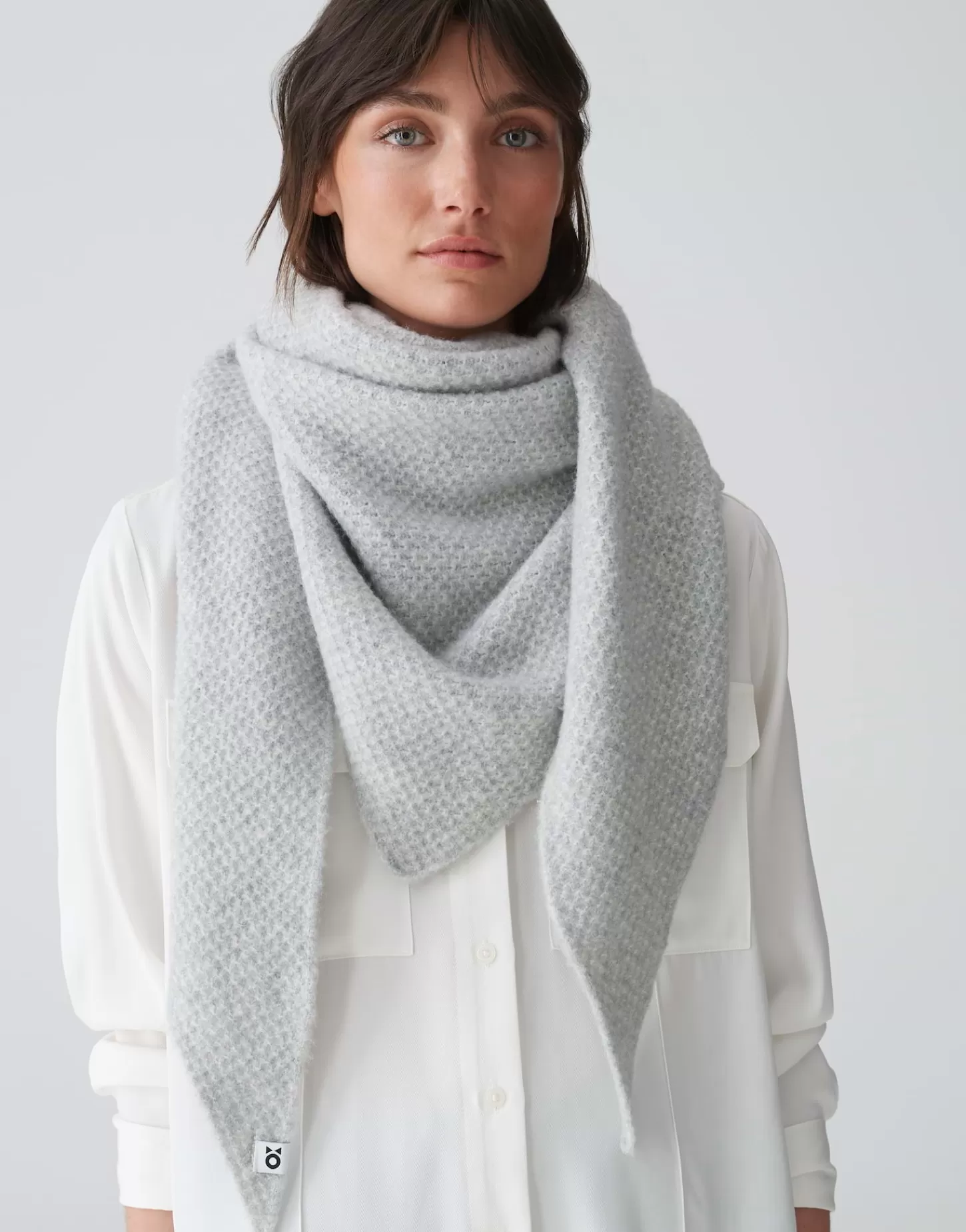 DAMES OPUS Doek Afraasi Scarf Grijs Online Bestellen