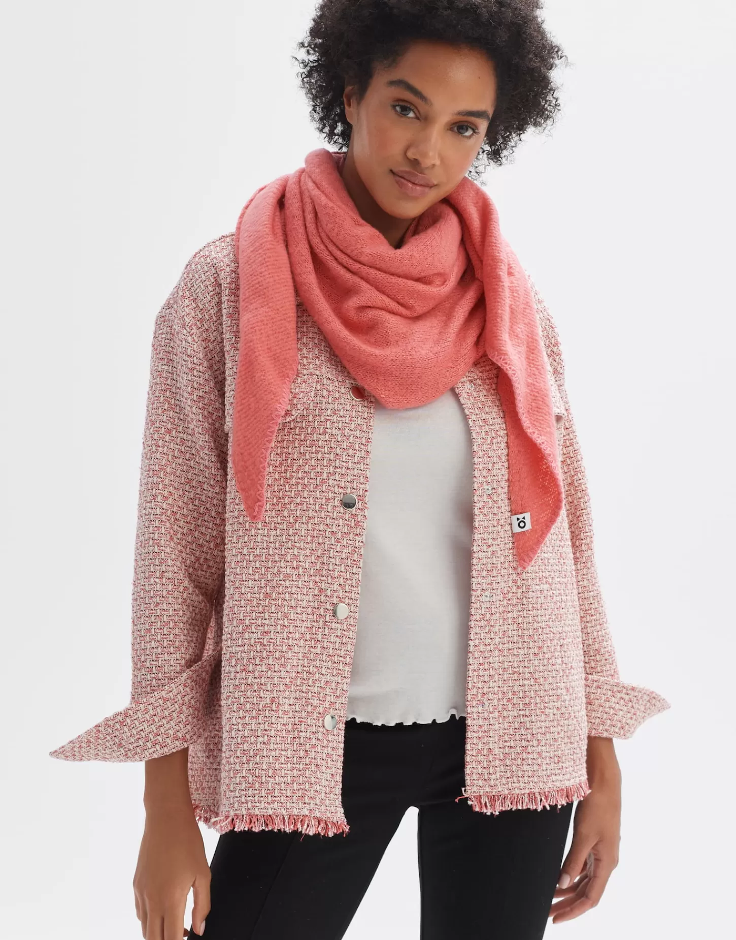 DAMES OPUS Doek Amadsi Scarf Rood Online Bestellen