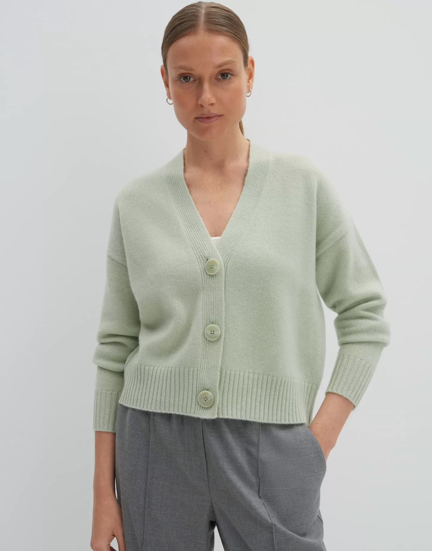 DAMES OPUS Gebreid Vest Tunja Groen Online Bestellen