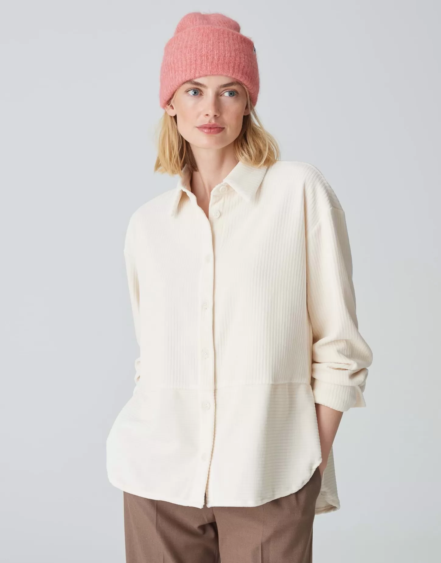 DAMES OPUS Gebreide Muts Afello Cap Roze Online Bestellen