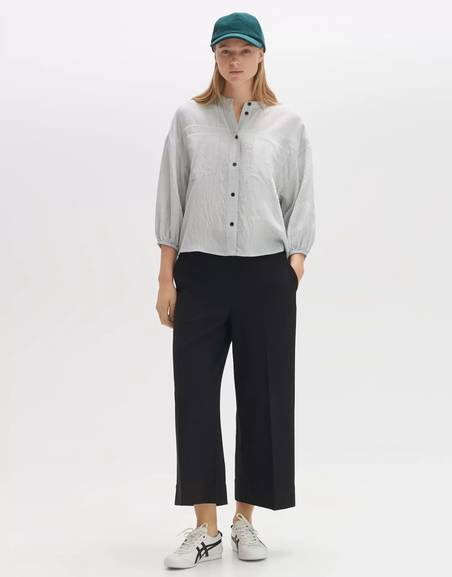 DAMES OPUS Gestreepte Blouse Fintra Wit Online Bestellen