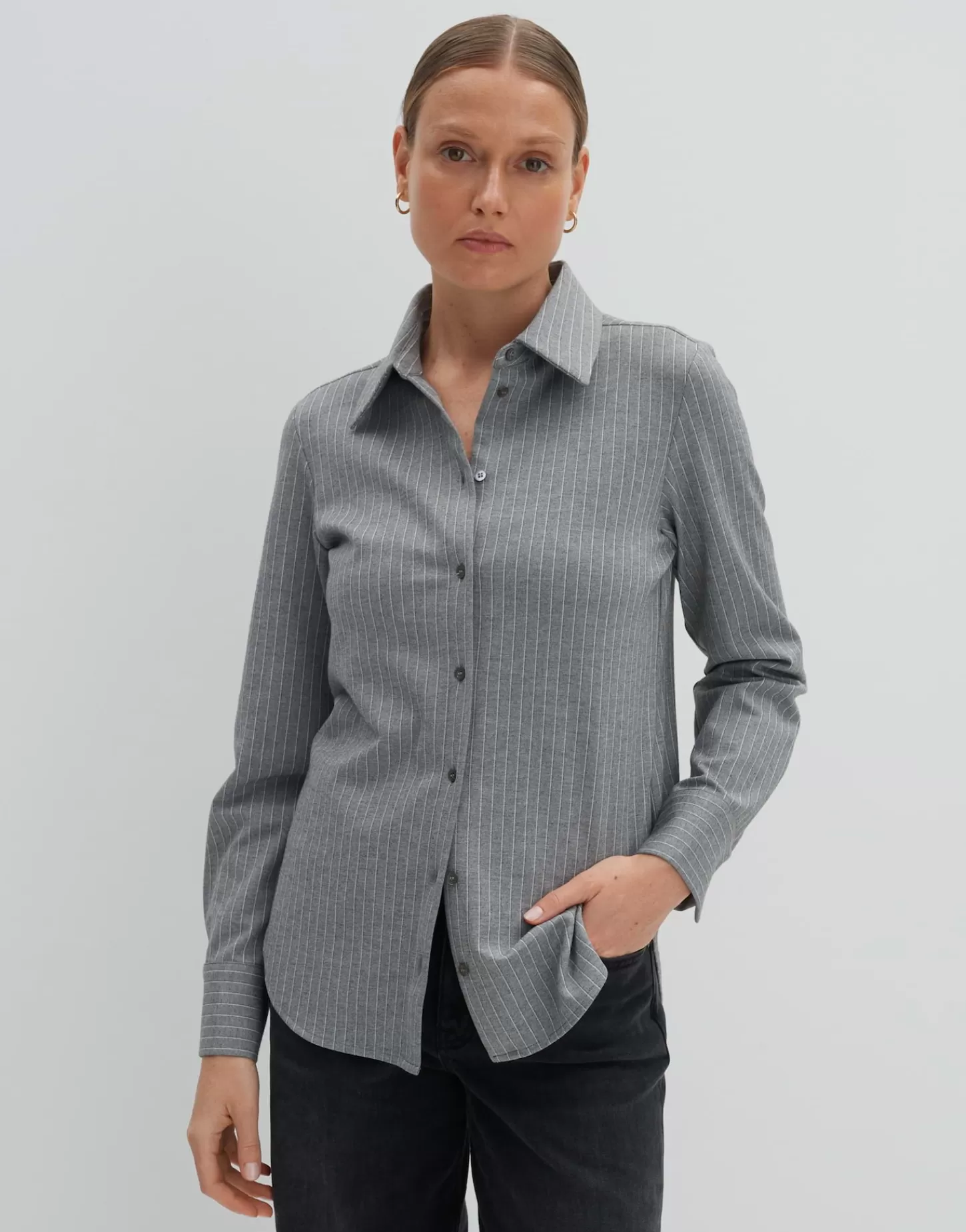 DAMES OPUS Gestreepte Blouse Zmarta Grijs Online Bestellen