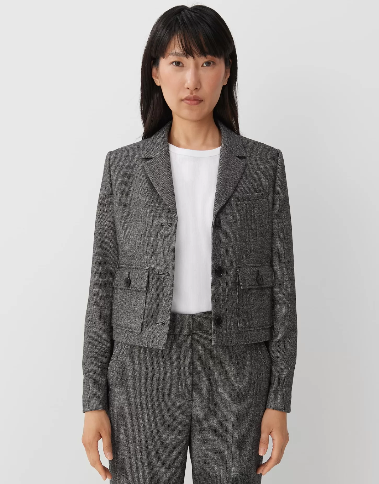 DAMES OPUS Korte Blazer Naine Grijs Online Bestellen