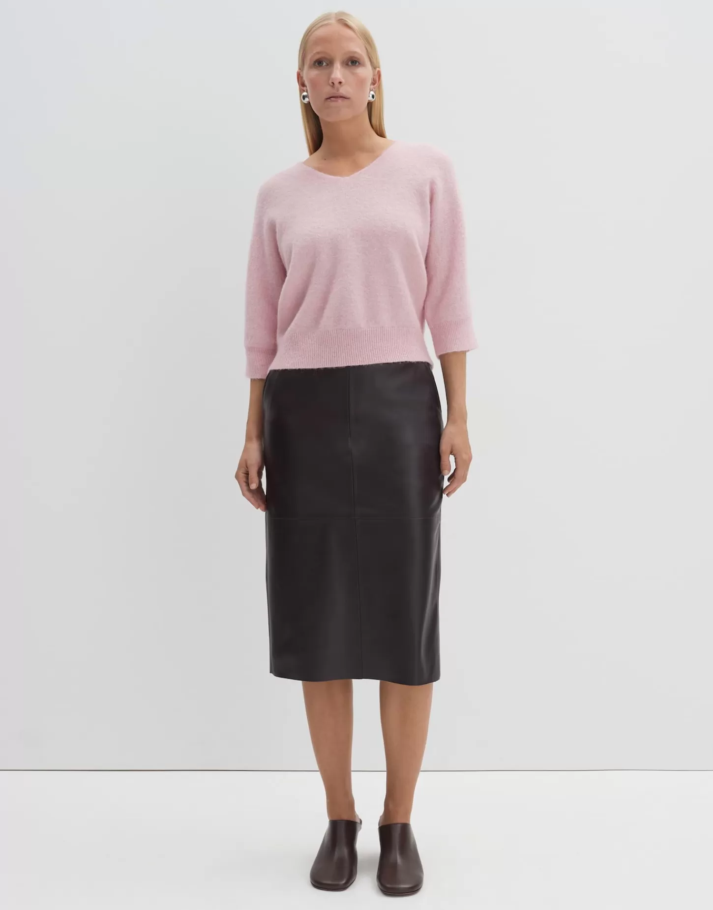 DAMES OPUS Leren Rok Ofiona Rood Online Bestellen