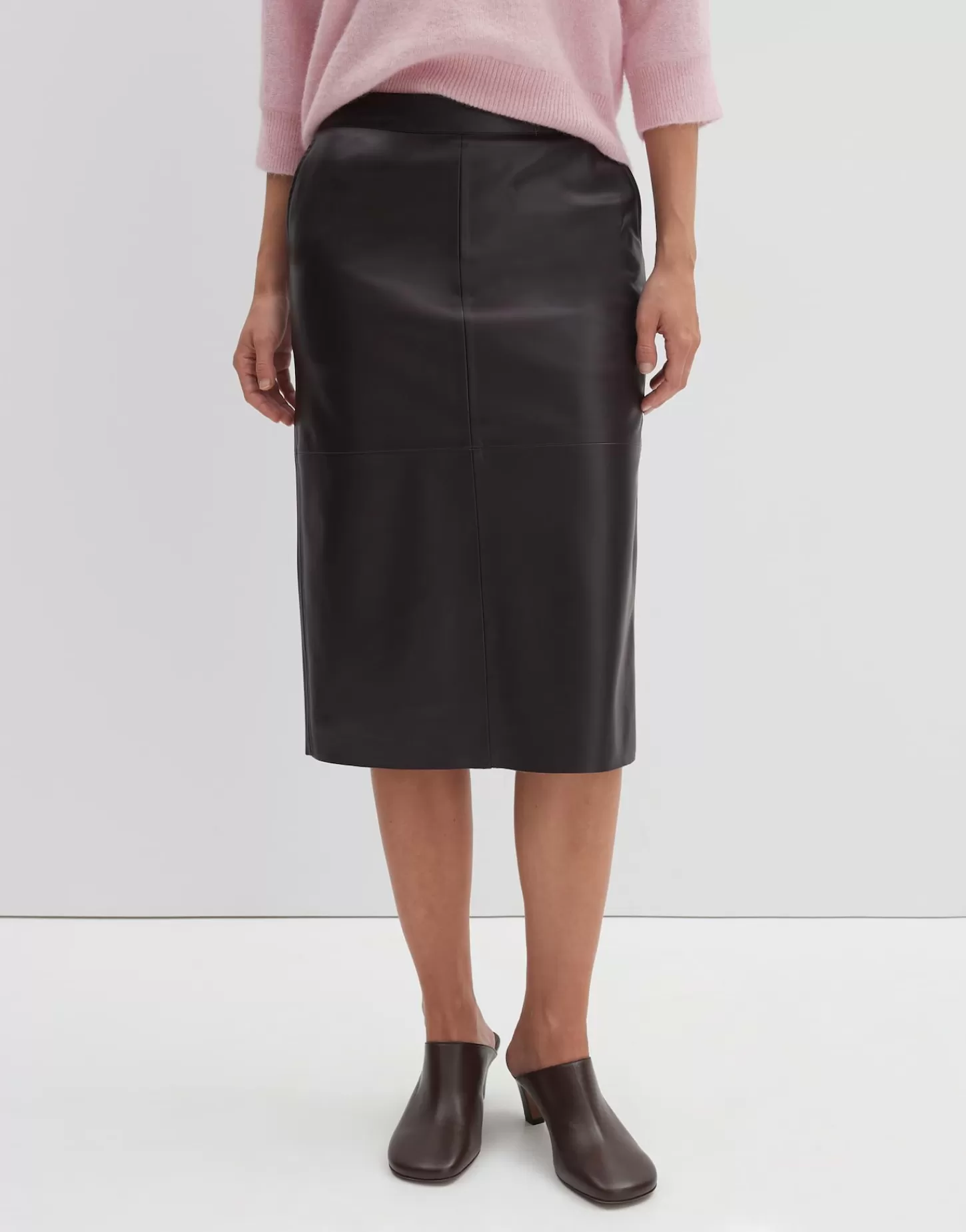 DAMES OPUS Leren Rok Ofiona Rood Online Bestellen