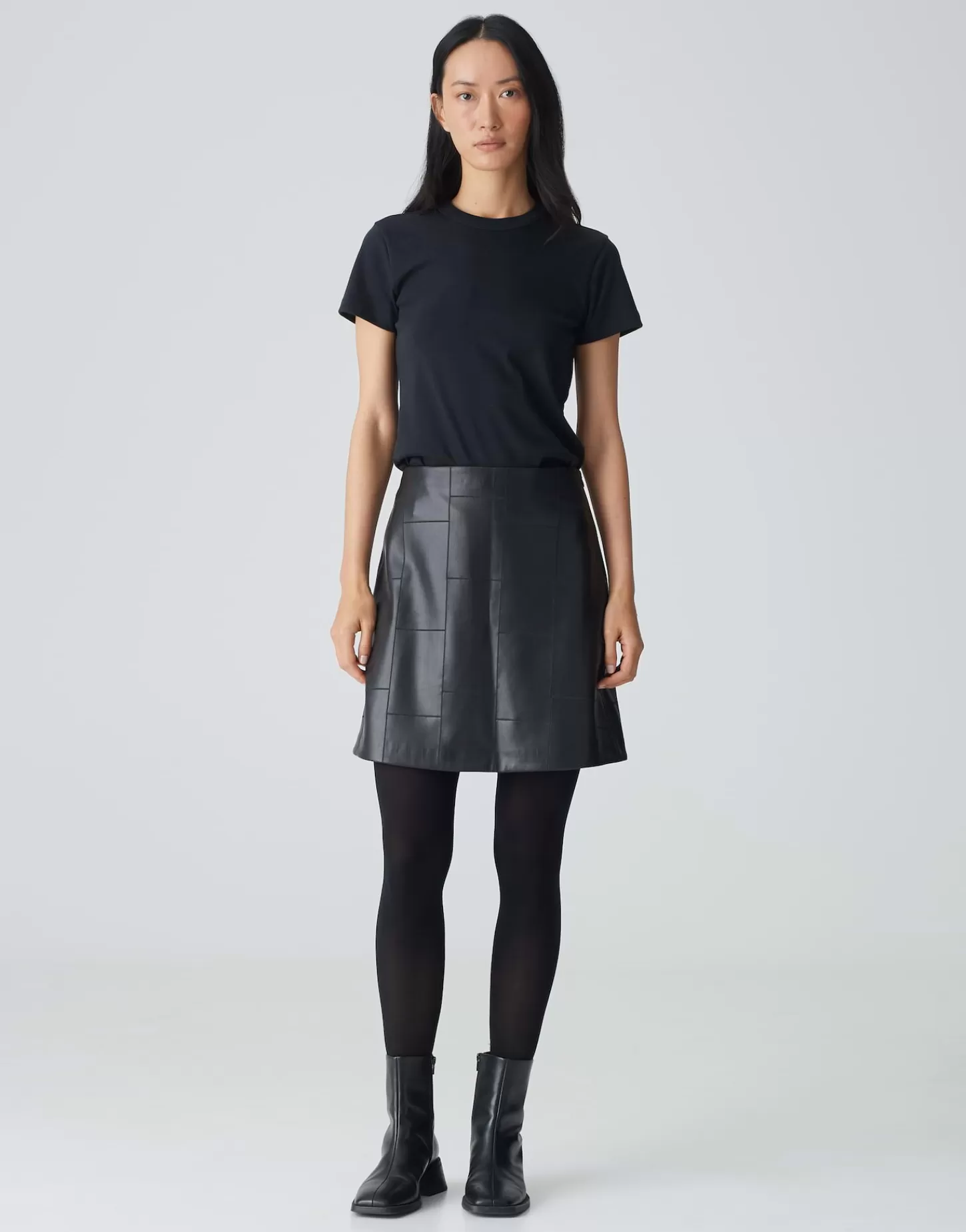 DAMES OPUS Leren Rok Romela Zwart Online Bestellen