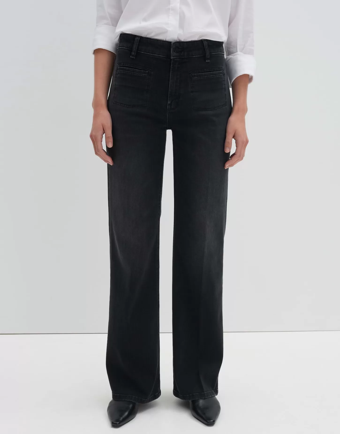 DAMES OPUS Long Flared Jeans Carie French Grijs Online Bestellen