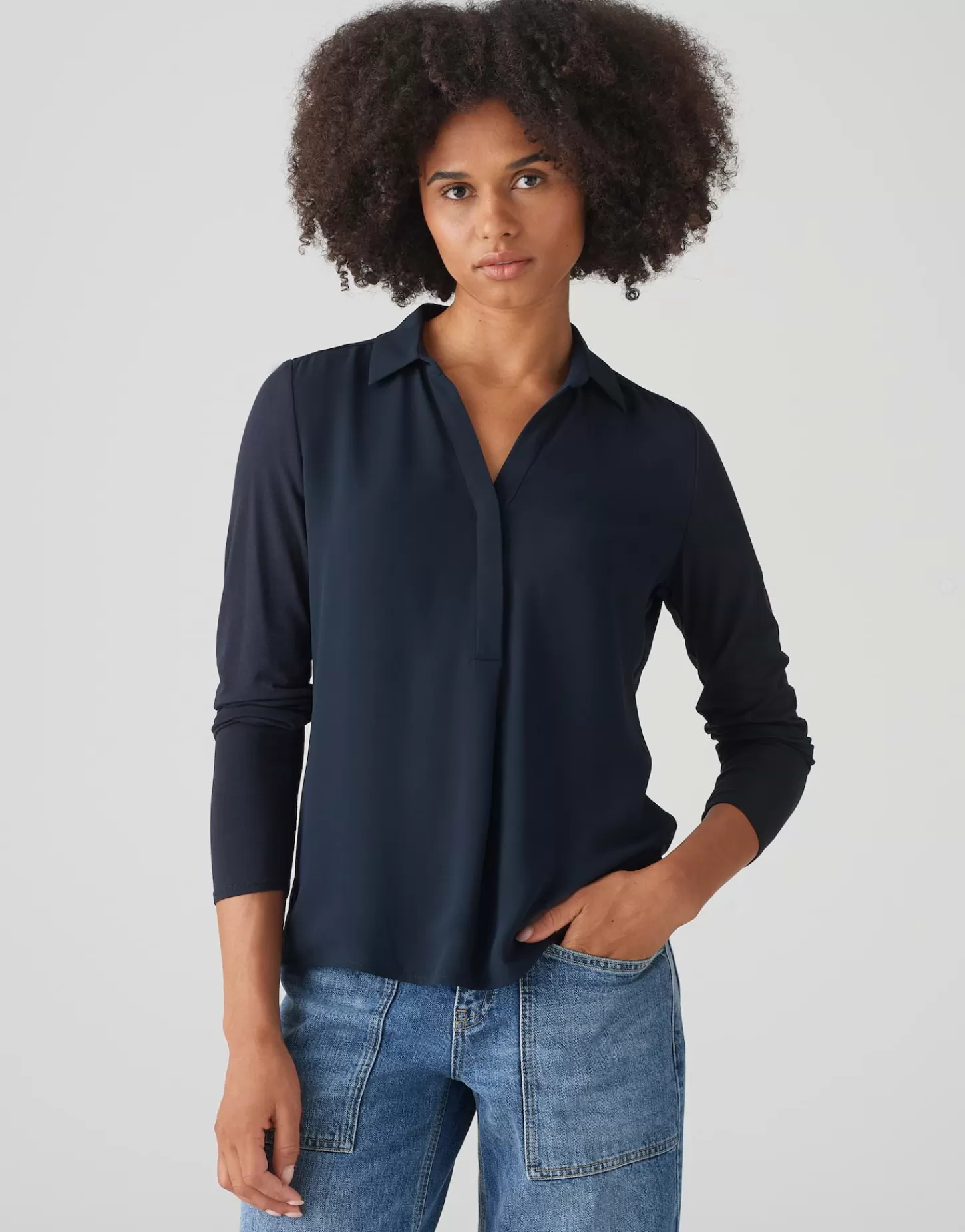 DAMES OPUS Shirtblouse Frera Blauw Online Bestellen