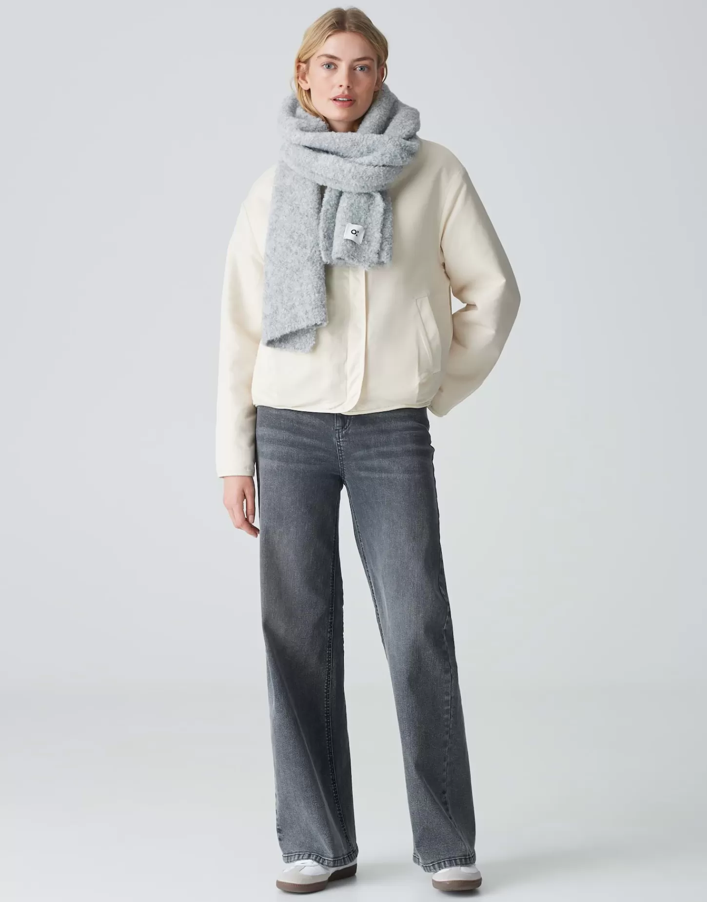 DAMES OPUS Sjaal Apedita Scarf Grijs Online Bestellen