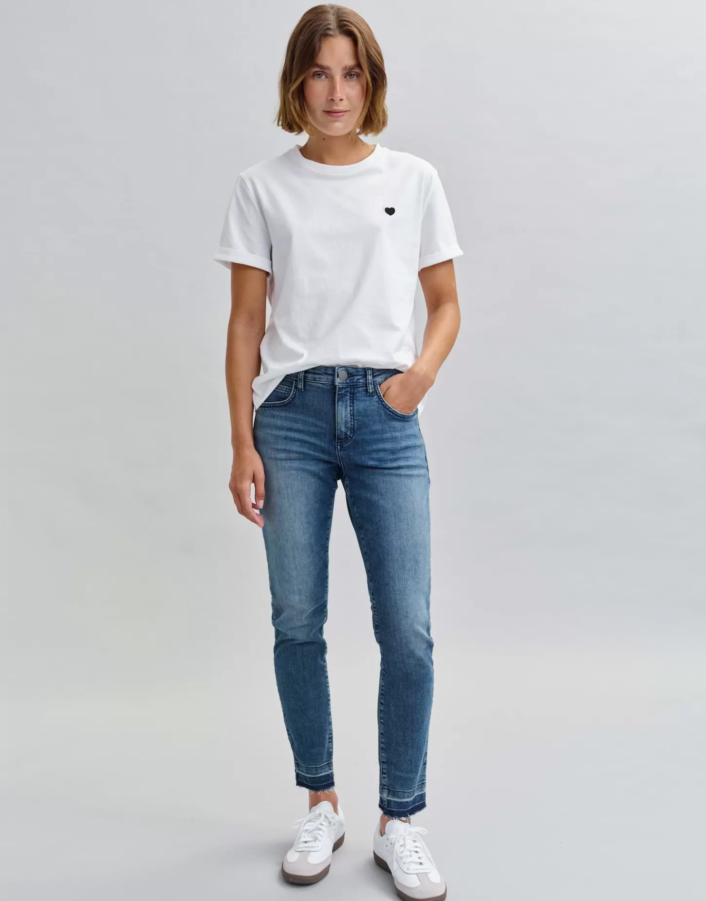 DAMES OPUS Slim Jeans Evita Urban Blauw Online Bestellen