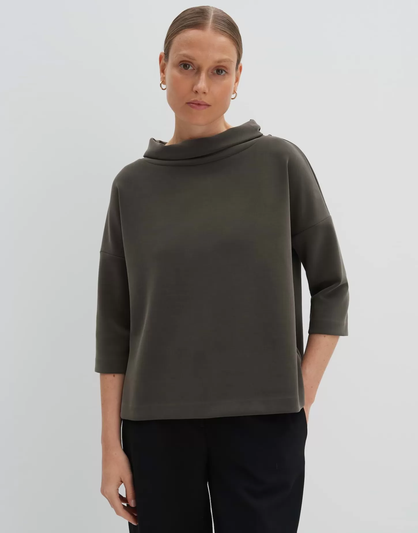 DAMES OPUS Sweatshirt Umika Groen Online Bestellen